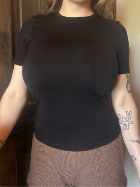 layer zero 32 degrees medium black short sleeve